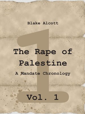 cover image of The Rape of Palestine, Volume 1